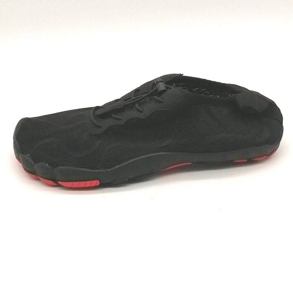 Sport‎ Womens Flat Bungee Cord Lace Up Water Shoe Black Mesh 6